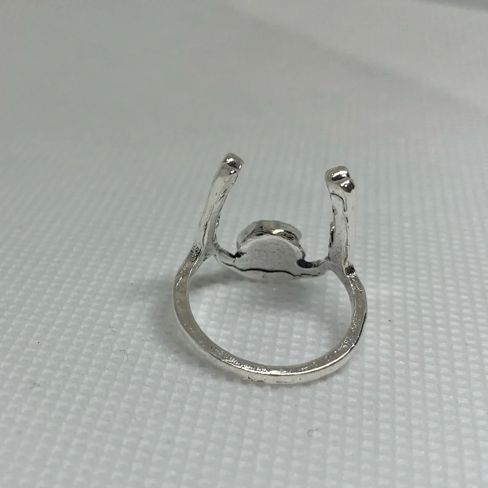 Southwest Style Turquoise Antlers Ring